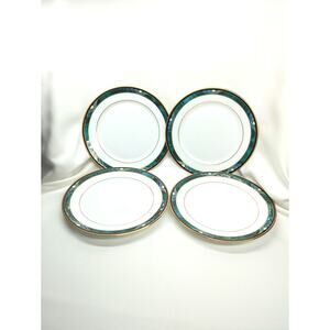 Set of 4 Lenox Kelly Debut Collection Bread Butter Plates - 6.5" Green USA